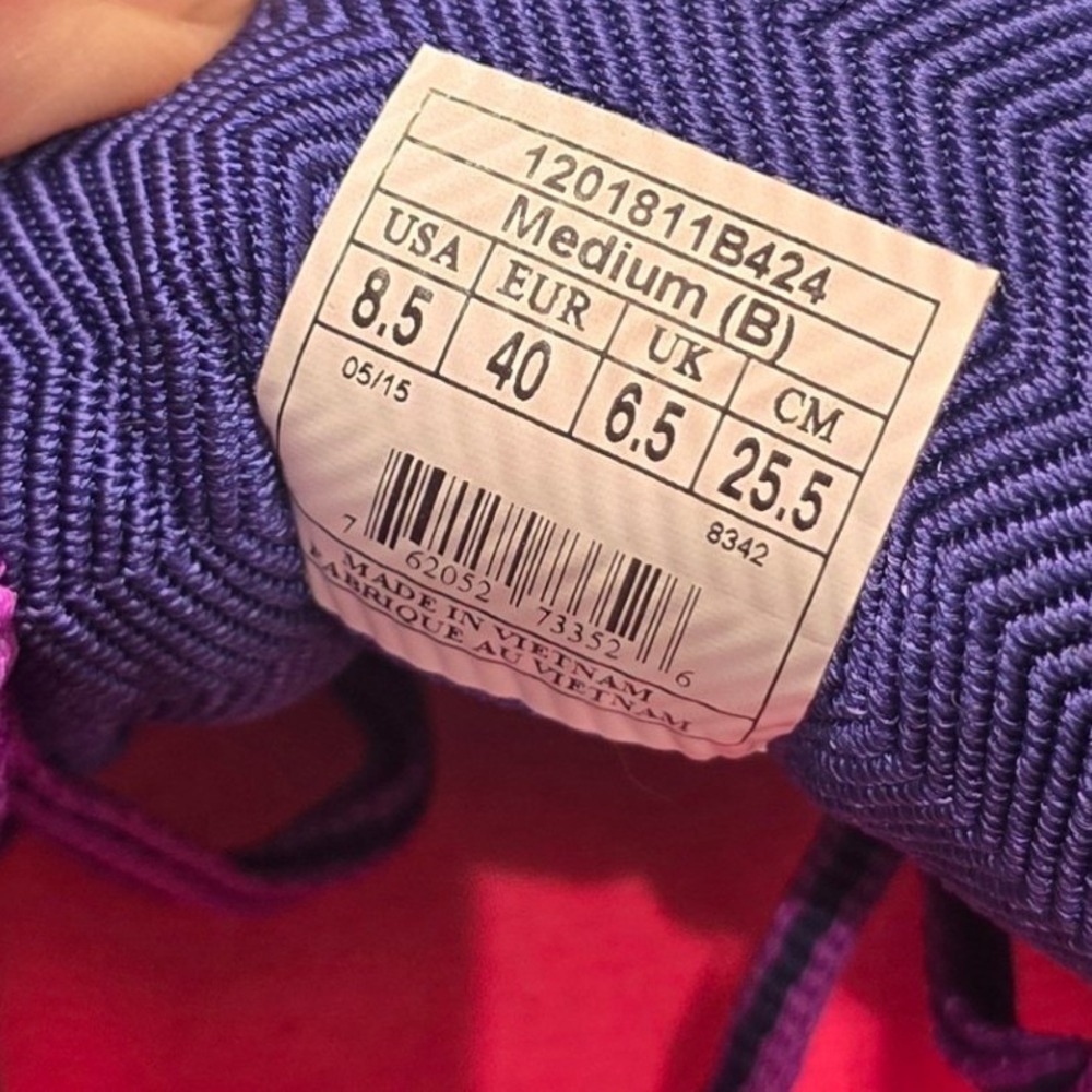 Brooks Cascadia 10 Women Sz 8.5 Trail Running Shoes Purple Navy Pink 1201811B - Picture 3 of 9